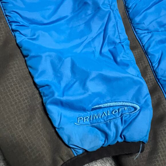 Cabelas Puffer Jacket Mens XL Tall Blue Primaloft Quilted Coat ** - Picture 4 of 9